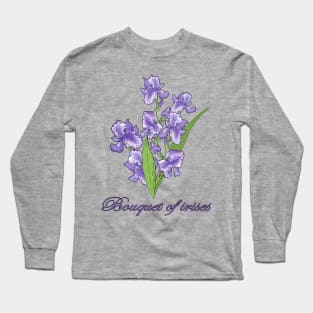 Irises-Spring flowers Long Sleeve T-Shirt